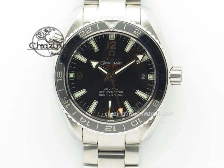 0513 Planet Ocean Master Chrono 45mm SS OM 1:1 Best Edition Black Dial On Orange Rubber Strap A Attractive 8170